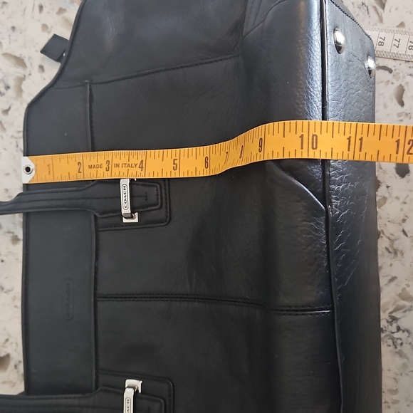 Coach Black Leather Bag - Picture 12 of 16